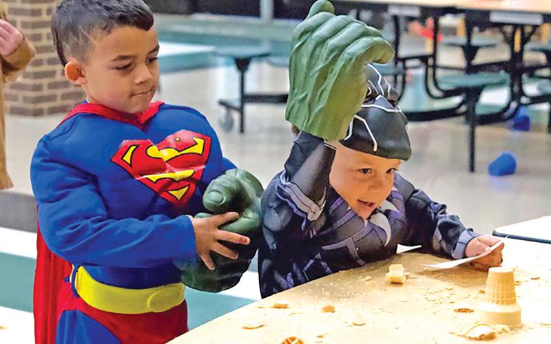 Little Hulks, Supermen and Captain Americas came out to see larger versions of themselves Saturday at Superhero Meet and Play Day at Franklin County High School.