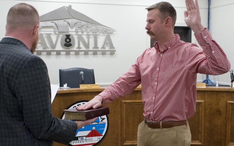 Mayor Courtney Umbehant and council members Eddie Floyd and Andrew Murphy were sworn in to new terms this week.