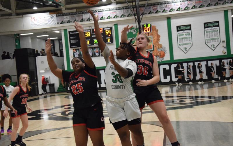 Senior Emyah Strange led Franklin with 25 points Friday against Stephens County.