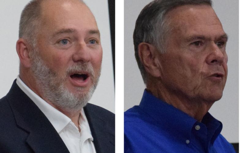 Jason Oliver (left) is challenging incumbent Gary Minyard for the Post 1 seat on the Franklin County Board of Education.