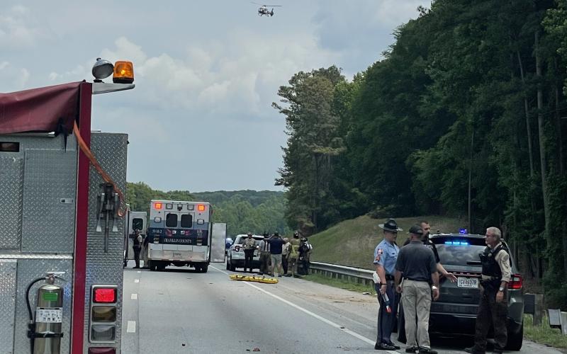 Injured passengers in vehicles that fled from law enforcement on I-85 were airlifted from the interstate after crashes in a chaotic couple of hours May 8.