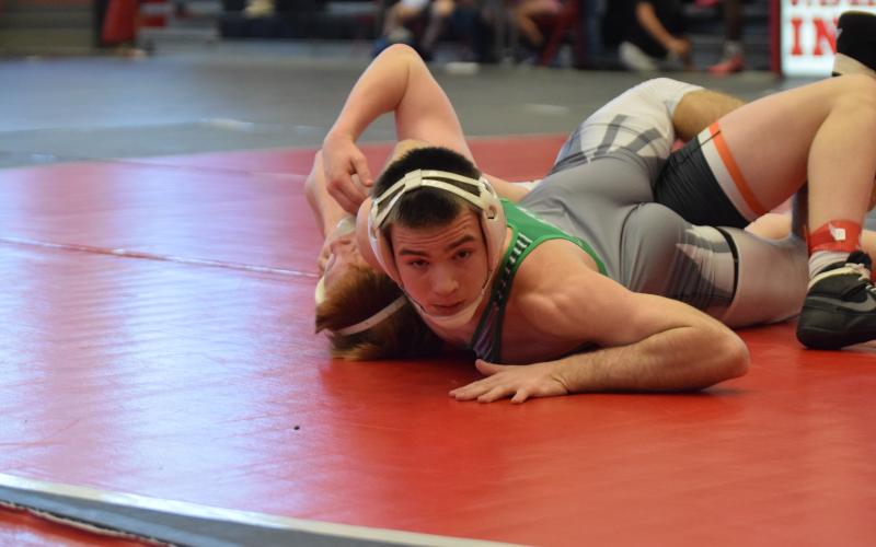 Seniors Will Ballenger and Jonah Burger (above) will be key contributors to the Franklin County Lions’ wrestling program this season.