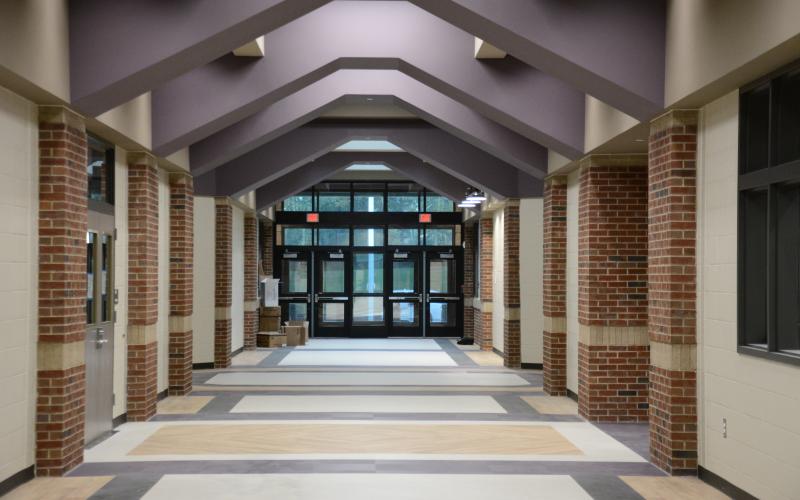 The final touches on the new South Franklin Elementary School are being finished ahead of a ribbon cutting scheduled for Dec. 5.