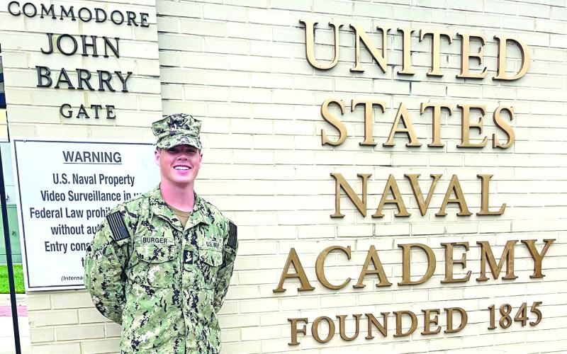 Franklin County’s Simon Burger will graduate from the U.S. Naval Academy in May and be commissioned as a second lieutenant in the Marine Corps.