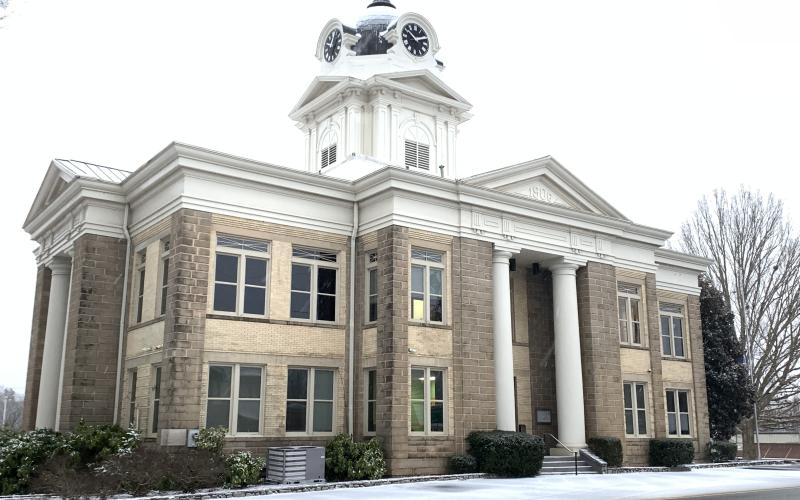 A winter storm Tuesday left snow around Franklin County and icy conditions on roads, leading to closures and delays on Wednesday.  (Photo by Eavenson)