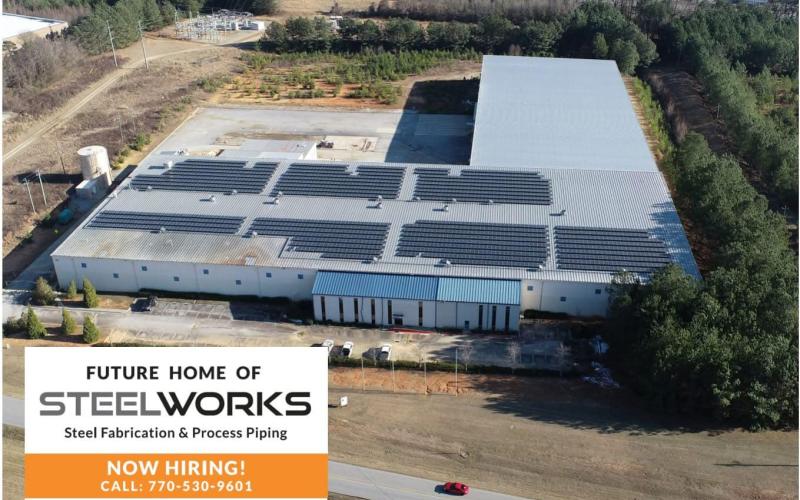 The Franklin County Industrial Building Authority announced last week that SteelWorks of Gainesville will relocate to the former Latexco building on Gerrard Road in Lavonia. (Photo illustration courtesy of the Franklin County Industrial Building Authority)