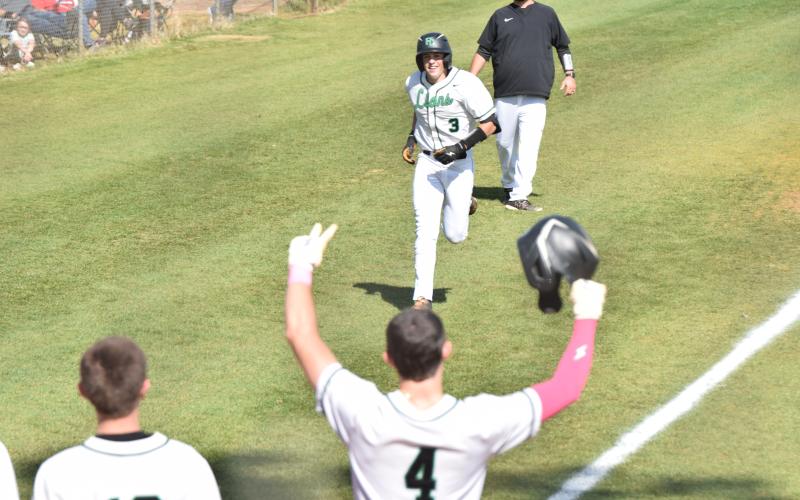 Luke Beasley trots home after hitting a home run Saturday against Sonoraville. (Photos by Scoggins)