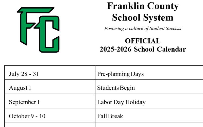 The 2025-26 Franklin County school year officially kicks off Monday with pre-planning for faculty and staff.