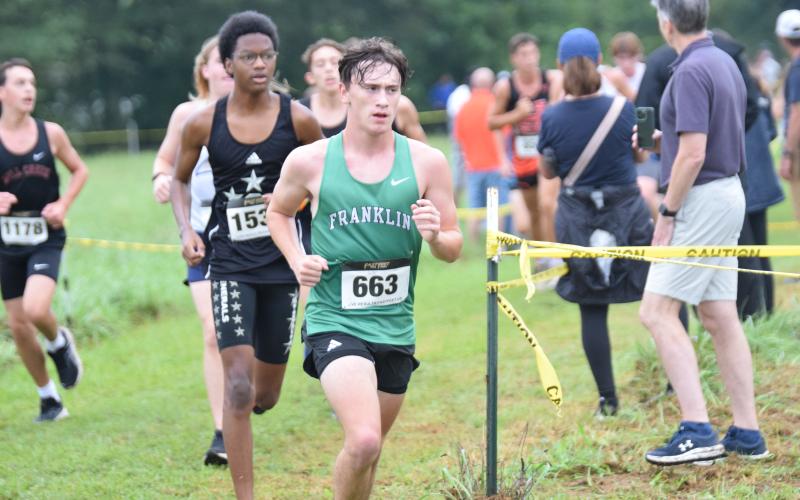 Among the leaders for Franklin County cross-country this year is senior Jacob Henkel.