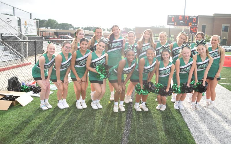 The Franklin County football sideline cheerleaders will bring some new ideas to the field this season.