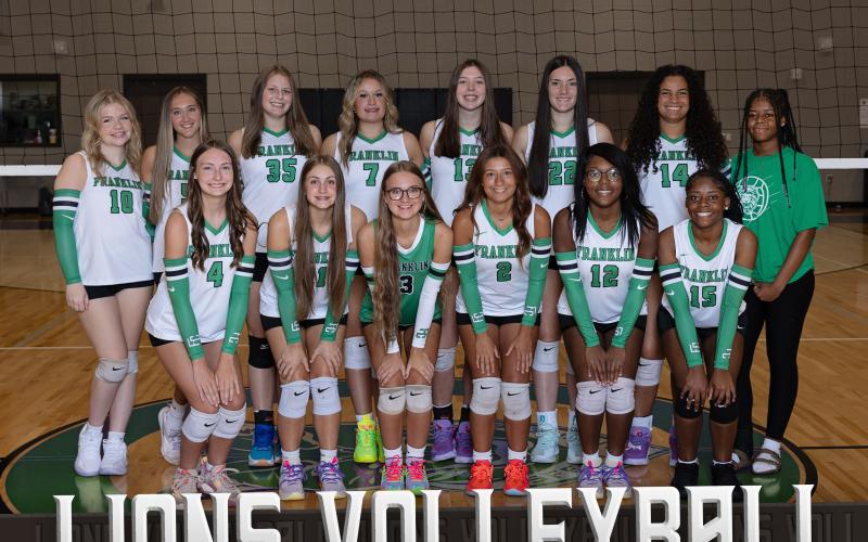 The Franklin County Lady Lion volleyball team has a goal of making the state playoffs this season, Coach Amber Adams said. (Photo courtesy of Rachel Howington Photography)