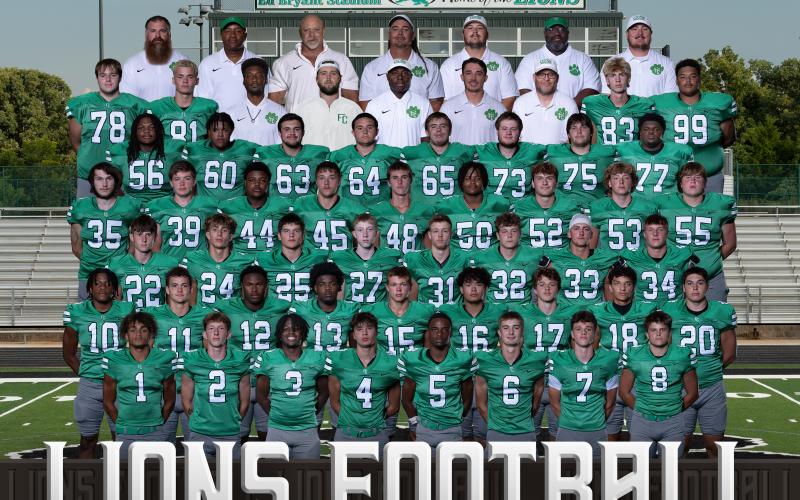 2025 Franklin County Lions varsity (Photo composite by Rachel Howington Photography)