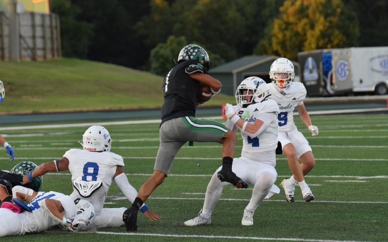 The Franklin County Lion offense literally – in the form of senior Nava Ware  – ran over the Banks County Lions Friday night at Jeff Davis Field at Ed Bryant Stadium.