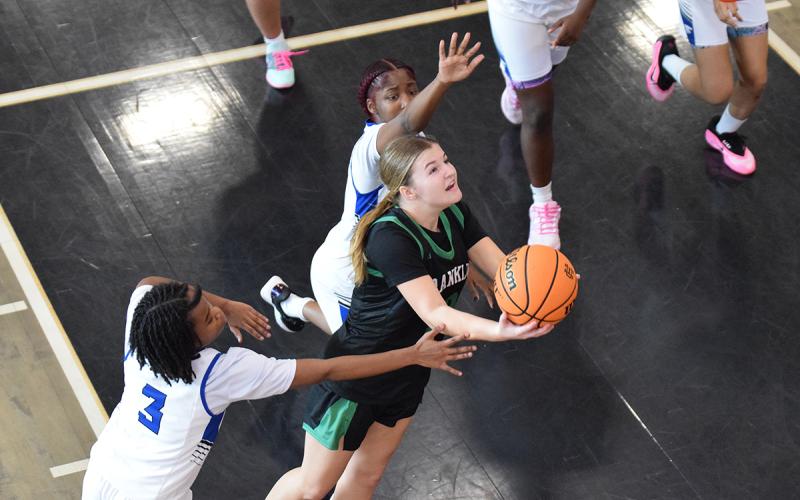 Chloe McFarlin helped lead the Franklin County Lady Lions in a strong showing in the 2025 McDonald’s Shootout in Hartwell. (Photo by Shane Scoggins)