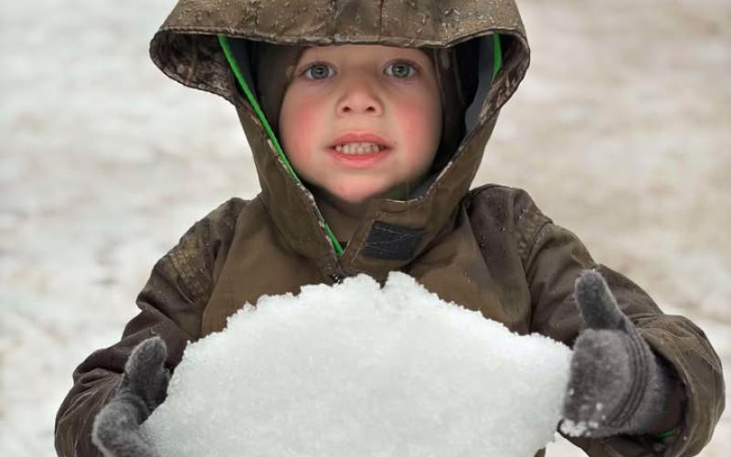 Many, including Cash Browning, used the weather to have a little fun.