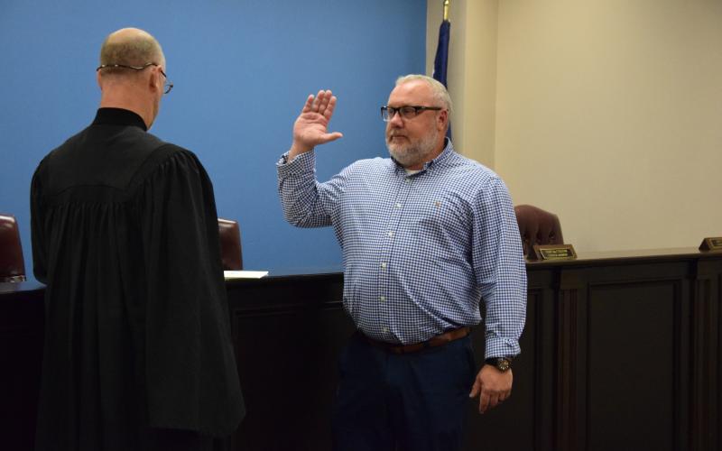 Jason Phillips will gavel his first city council meeting as Royston mayor Tuesday at 5:30 p.m. at Royston City Hall.