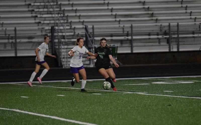 Among those expected to contribute to the Franklin County Lady Lion soccer team this season is Isabelle Hollie (No. 15). (Photos by Shane Scoggins)