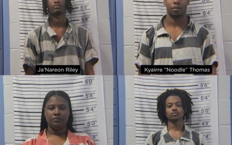 Four people – Ja’Nareon Riley of Lavonia, Kyairre Thomas of Royston, Jalashe Gray of Lavonia and Tykerion Brown of Toccoa – face charges following an investigation into gunshots outside of Stephens County High School Feb. 10. (Photo courtesy of The Toccoa Record)