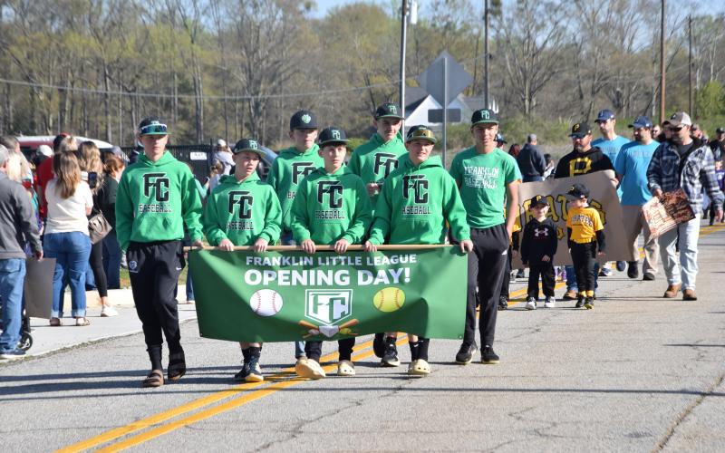 Franklin County Little League held its Opening Ceremonies Saturday at the Lavonia ballfields. The ceremony began with a parade from the Lavonia Church of God parking lot to the fields.