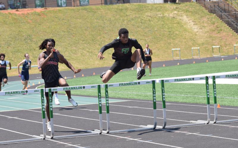Kamorrian Barnes won the High Points Trophy for the boy’s Region 8AA track meet held Thursday at Jeff Davis Field at Ed Bryant Stadium. Barnes placed in four events during the meet. (Photo by Shane Scoggins)