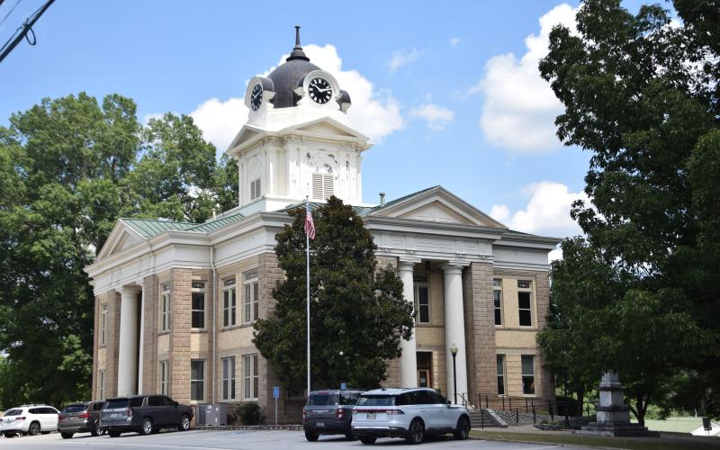 Franklin County commissioners approved nearly $49,000 in repairs and painting for the clock tower at the historic Franklin County Courthouse.