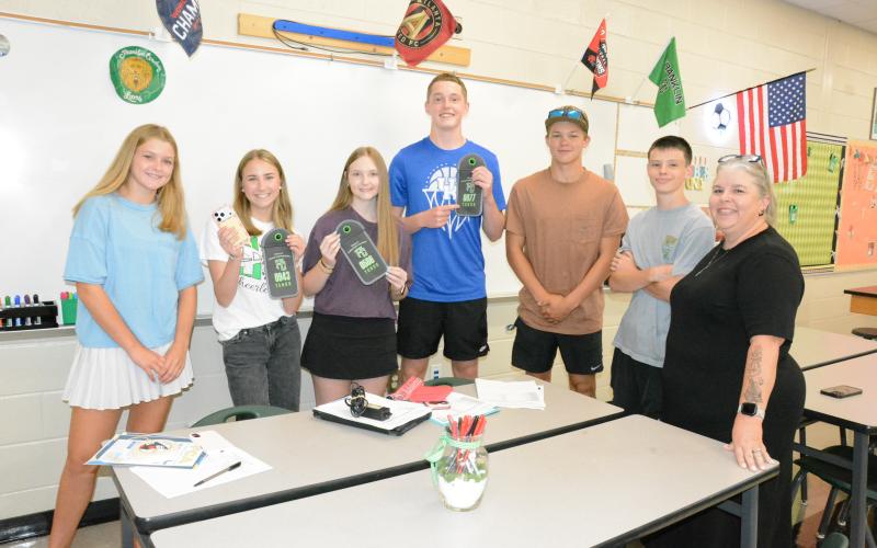 Franklin County Schools held open houses Tuesday to give students and parents the opportunity to meet teachers and see classrooms, as well as get information on school activities, bus routes and lunches. At Franklin County High School, students were able to pick up their Yondr pouches, which will be used to lock students’ phones, air pods and smart watches during the school day.