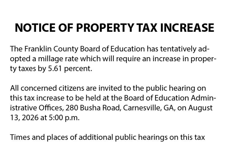 Two local governments will be required to hold millage rate hearings after deciding not to rollback their tax rates.