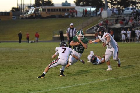 Simon Burger breaks free on a run Friday night against North Oconee.