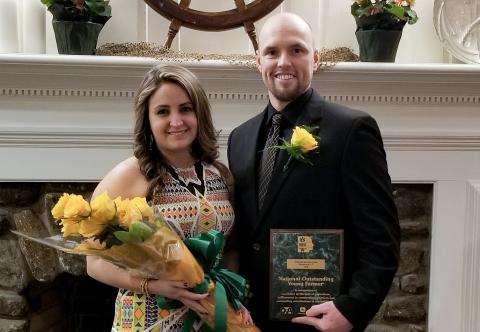 Will and Heather Cabe of Carnesville were selected national winners at the 64th annual National Outstanding Young Farmers Awards Congress held Feb. 6-8 in Westbrook, Conn.