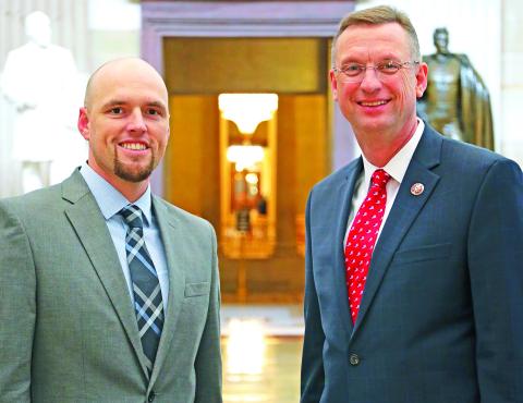 Will Cabe (left) of Red Hill was invited to the State of the Union Address Tuesday in Washington, D.C., by U.S. Rep. Doug Collins (right). (Photo courtesy of Annie Richardson of Collins’ office)