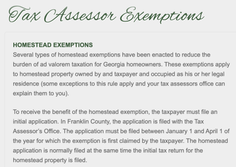 The Franklin County Board of Education and city of Lavonia have both signed on to the effort to  increase the homestead exemption from $10,000 to $20,000 for seniors.