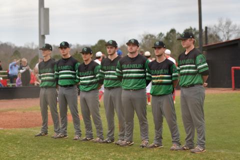 The Franklin County Lion baseball seniors were recognized before their final game at Jackson County in Jefferson last month. Their season, and the seasons of all spring sports athletes, ended Thursday when Gov. Brian Kemp closed schools for the rest of the school year.
