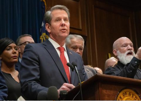 Georgia Gov. Brian Kemp announced Wednesday that schools will be closed for the rest of the school year and that he will issue a shelter-in-place order later this week.