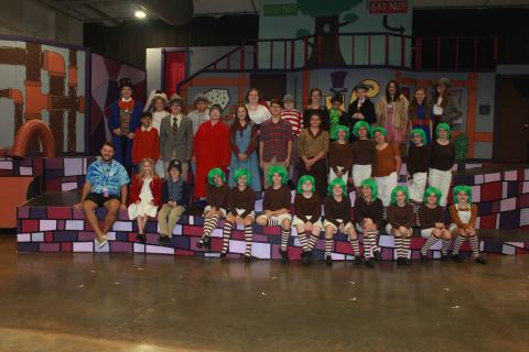 The cast and crew of the Franklin Community Players’ Youth Summer Theatre production of “Willy Wonka Jr.” are Jon Erik Tripp, Isabella Baskins, Kylie Vandiver, Brooke Tate, Brock Fowler, Grant Ware, Maddison McGee, Gracie Tucker, Easton Walker, Micah Witcher, Ella Grace Madden, Carolina Madden, Colbie Patterson, Bennett Jones, Jonathan Dorn, Zoie Atkinson, Erika Ivie, Mia Patterson, Audrey Johnson, Ashlyn Dilworth, Brooke Davitt, Alice Tanner, Jade Frizier, Bella Christian, Allie Crunkleton, Autumn Rich, Li