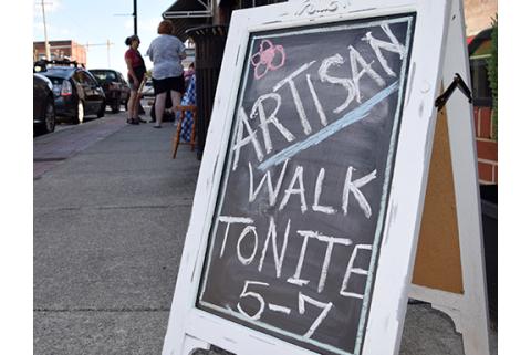 Artisan Walk is held on the third Thursday.