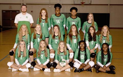 Members of the 2021 Franklin County Lady Lion varsity volleyball team are Georgia Burton, Brooke Stephenson, Jordis Haselden, Michelle Lewis, Savanna Hart, Shelby Bowers, Jocelyn Dean, Sarenity Cade, Pressley Whitworth, Roniyah Johnson, Lacie McMillan, Takiyah Merriett, Kynzie Hamdan, Skye Keller and Teague Pierce. (Photo courtesy of Rachel Howington Photography)
