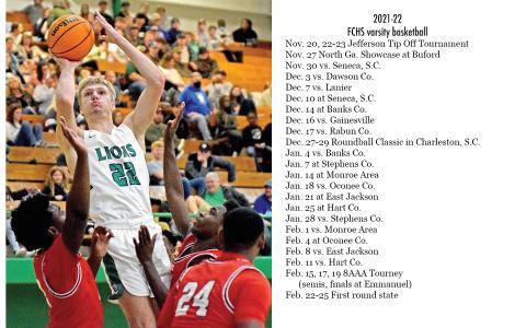 Dane Burton is one of five seniors on the 2021-22 Franklin County Lions basketball squad.