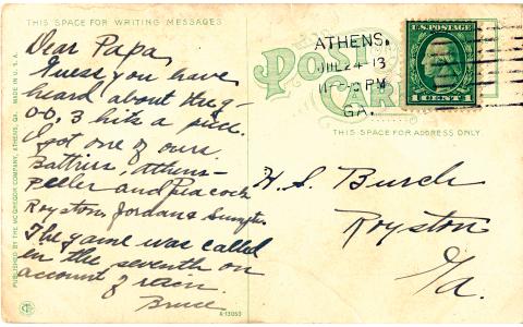 The purchase of a 1913 postcard an antique store in Athens sent Old Corner Hardware Store owner Kelley Tamplin on a quest that found connections to a previous owner of one of her buildings in downtown Royston.