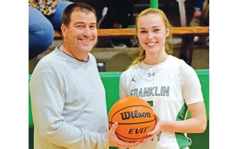 Lady Lion Bailey Aderholdt scored her 1,000th point in the victory over Hart County. (Photo by Scoggins)