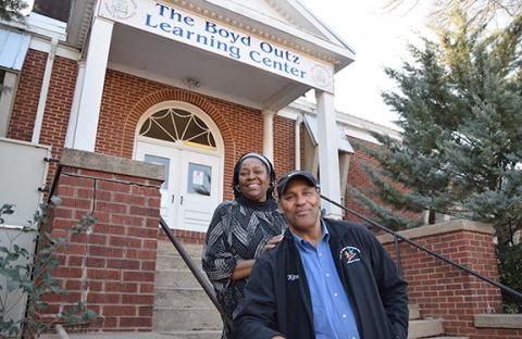 Patsy and Ken Watkins run Step of Faith which operates the Boyd Outz Learning Center. Outz was Patsy’s principal as a student and later encouraged her to become a paraprofessional at Lavonia Elementary School, and was “the only superintendent who could go in the black neighborhood at night.” (Photo by Sinclair)