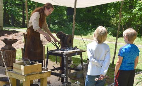 Blacksmith Micah Hettrick will be a familiar site at the upcoming Lavonia Renaissance Festival. He's shown guests his talents at the last two festivals.