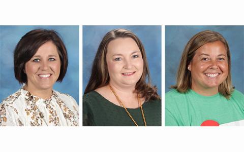 Jamie Hammock, Laura Baskins and Amber Adams will be taking on new roles next school year.