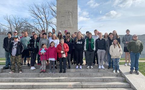 A group of students from Franklin County High School spent part of spring break on a trip to Gettysburg, Pa.