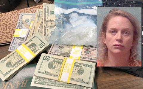 A traffic stop led to charges for a Franklin Springs woman last week and the seizure of a quantity of methamphetamine.