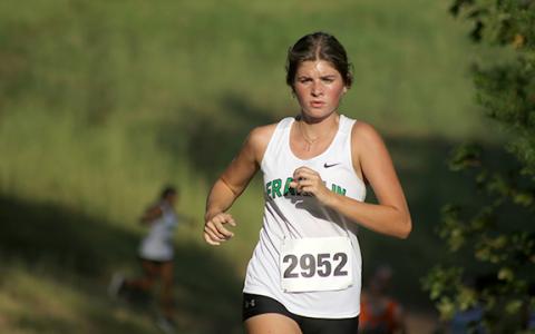 Jocelyn Dean, pictured running last week at The Reservation Run in Toccoa, and the Lady Lions will compete Saturday in the Bill Woods Pridelands Invitational at FCHS. (Photo courtesy of Marcus Etienne at The Toccoa Record)