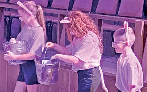 Fairy tale characters like the Three Little Pigs will come to life in the world of “A Christmas Carol” in “A Fairy Tale Christmas Carol,” which will be on stage Friday through Sunday at the Lavonia Cultural Center.