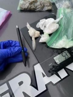 A search that discovered marijuana, ecstacy and methamphetamine led to drug charges against two people Dec. 7. (Photo courtesy of the Applachian Regional Drug Enforcement Office)