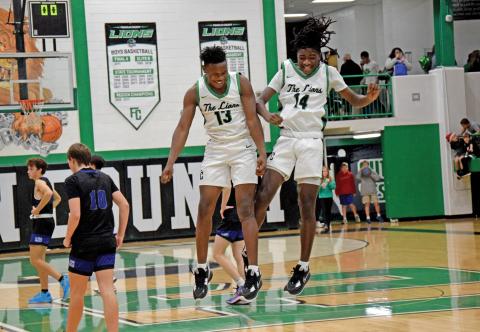 The Franklin County Lions and Lady Lions will begin the Region 8AAA schedule Tuesday at home against Stephens County. Jordan Ardister (No. 13) and Mylan Roebuck (No. 14) will look for more post-game celebrations in region play.