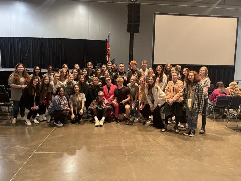 Forty members of the Franklin County High School Beta Club attended the Georgia Beta Convention in Savannah. The club won an award for 10 percent growth in the number of students attending convention.