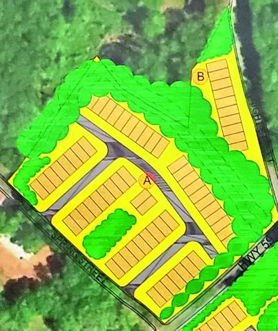 Developers Gunter Vickery Properties LLC has resubmitted a plan to build townhomes on Spring Street at the intersection with Vickery Street. The area was included in a previous plan(pictured) turned down by the Lavonia City Council in January.